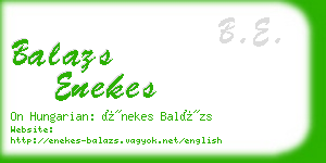 balazs enekes business card